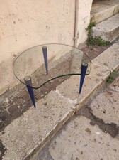 Tavolino Da Salotto In Cristallo E Acrilico Design Anni 80 Modernariato 