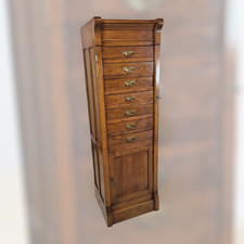 CASSETTIERA - SCHEDARIO ARCHIVIO LEGNO DI ROVERE PRIMI DEL '900