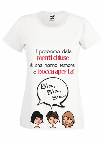 Maglia scritte spiritosa - maglia, menti
