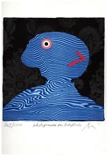 ENRICO BAJ numero (7) fotolitografia firmata numerata Bolaffi Arte