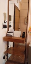 Mobile da Ingresso in Legno Massello con porta telefono e mensole 210x63