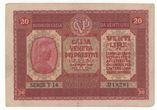 Lire buono cassa - 20, veneta