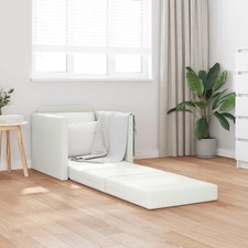 Divano letto 60cm Bianco Pelle