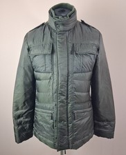 Piumino Moorer uomo taglia 48/M verde kaki puffer coat made in Italy verde