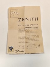Zenith garanzia per orologio - garanzia,