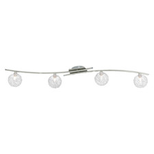 Lampada x soffitto Lampadario barra 4 faretti Luci Luce 40 W Eglo Pescara 90612