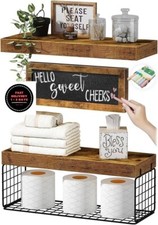 Estantes de baño sobre papel