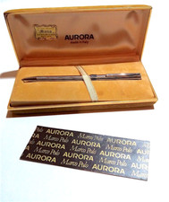 AURORA  80s italy MARCO POLO penna a sfera MPS11/330 cromata satinata nuova box