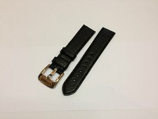 Cinturino Locman 010 in coccodrillo nero fibbia acciaio logata