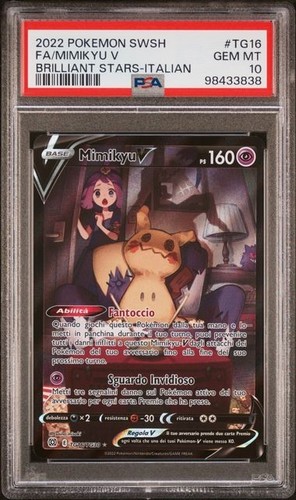 Pokemon psa mimikyu tg16 - pokemon, v