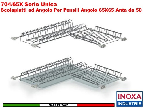 Scolapiatti doppio angolare - doppio,