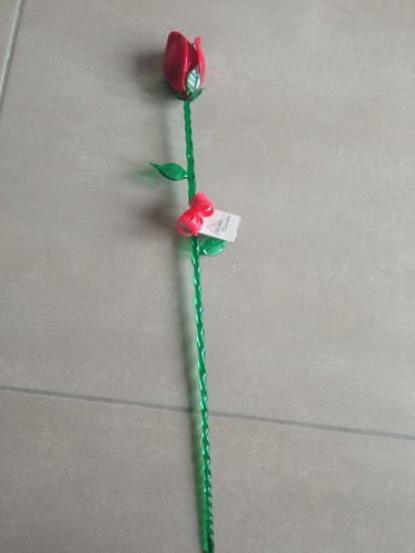 Rosa vetro murano andrea - rosa,