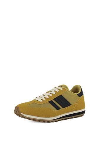 Sneakers stringate uomo giallo