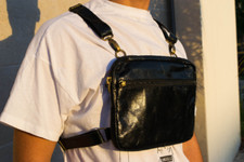 Pochette bauletto in pelle