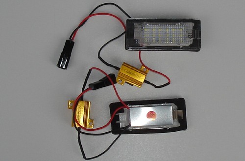 Illuminazione targa led - targa, a
