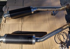 Scarico doppio KAWASAKI Z 1000 2003 2004 2005 2006 OMOLOGATO MIVV CARBONIO