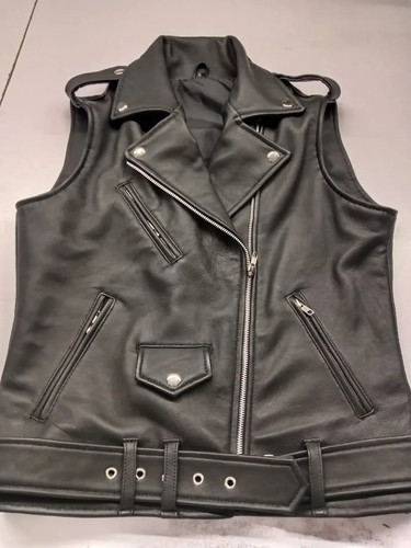 Gilet moto pelle nero - moto, uomo