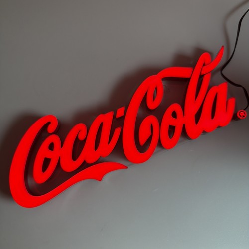 Coca cola script led red - coca,