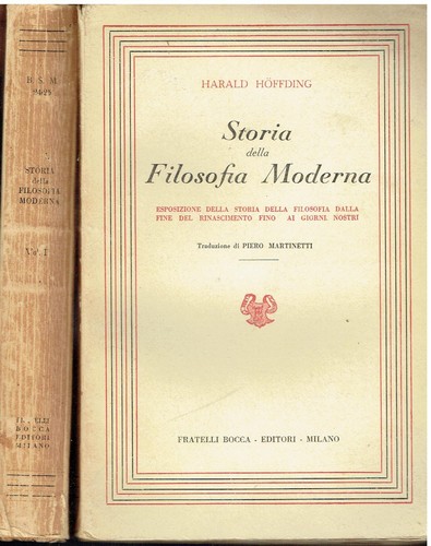 Storia della filosofia moderna