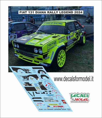 Decals fiat 131 abarth - 1:43,