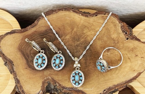 Set gioielli turchesi fatti - set, di