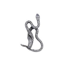 Ciondolo serpente argento