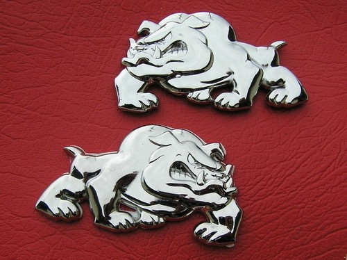Coppia emblemi auto bulldog - auto,