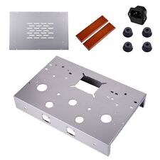 Amplificatore audio VU Meter 2A3 300B Tube AMP ACCIAIO INOX CHASSIS BOX ENCLOSURE