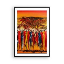 Poster 50x70cm Africa tribù