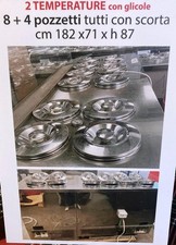 banco frigo a pozzetti 2 temperature con glicole (8 + 4 pozzetti con scorta)