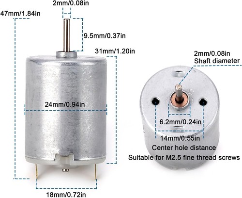 Motore 12v 280 - 280, micro