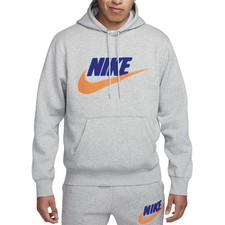 Nike Felpa da Uomo con Cappuccio in Fleece Club Grigia Codice FN3104-063