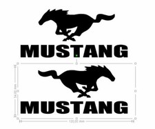 2 STICKERS  FORD MUSTANG