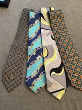 4 cravatte ties vintage emilio pucci