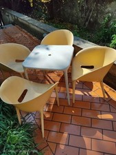 Philippe Starck Driade Soft Egg 4 Sedie + Tavolo 65x65 Design | Chairs Table