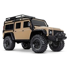 Traxxas 82256-4 1:10 TRX-4 LR Defender Crawler RTR spazzolato, sabbia senza clip