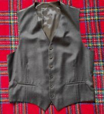 Vintage Anni 80 Gilet Elegante Nero Sartoriale Donna Uomo Unisex Taglia M-L 
