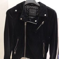 Giacca Velluto Zara Taglia S 100% Zara Taglia 42 Colore Nero In Velluto 