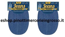 COPPIA TOPPE TESSUTO JEANS