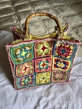 Borsa donna Sicilia  Cotton handmade artigianato Locale di prestigio SICILY