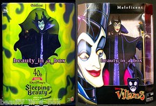 MALEFICENT Grandi Cattivi Disney Bambola Originale Bella Addormentata Film Lotto 2 Ottime Condizioni