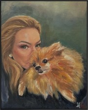 Quadro Olio Su Tela/ Ritratto