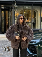 Zara Marrone Taupe Cappotto IN