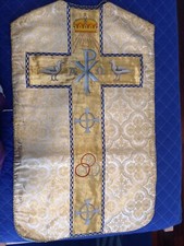 Pianeta Stola Velo. VALUTO PROPOSTE Chasuble Prete Casula Chiesa Kasel Manipolo