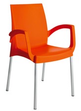 N°  20 POLTRONE  BOULEVARD  GRAND SOLEIL  IMPILABILI   OPACA GAMBE IN  ALLUMINIO