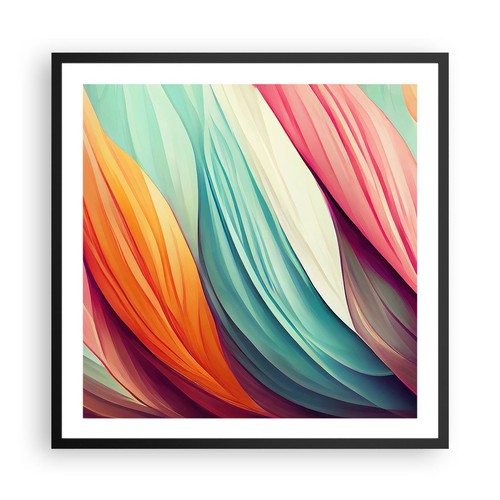 Poster 60x60cm pastello linee - poster,