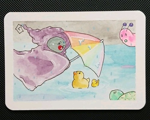 Carta artistica aceo - artistica, originale