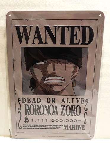 Zoro one piece metal - one,