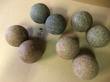 SET DI 8 ANTICHE BOCCE VINTAGE  PER IL GIOCO DELLE BOCCE