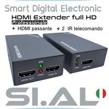 Extender hdmi ethernet CAT.6 Trasmettitore ricevitore ripetitore IR